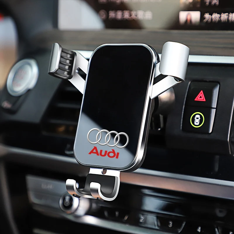 ABS Car Phone Holder 360 Rotation Gravity Auto Grip Bracket For Audi Sline A3 A1 A4 B8 B7 A6 C7 A5 A7 A8 B9 B6 C6 Q2 Q3 Q5 Q7 Q8