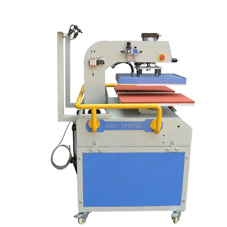 Automatic Pneumatic Double Head 40x60 Flatbed Transfer Machine New Sublimation Heat Press for T-Shirts and Vinyl Labels Print