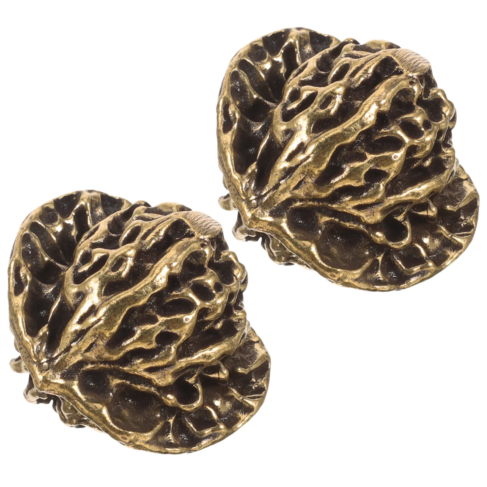 2pcs Chinese Exercise Balls Brass Walnuts Brass Tea Pet Ornaments Home Artware Decorations chinese balls