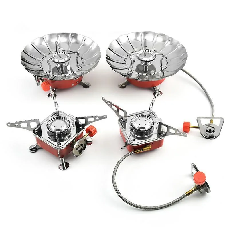 

Mini Portable Square Electric Gas Stove, Outdoor Picnic Gas Burner, Backpack, Foldable Fire Heater, Quick Cook Device