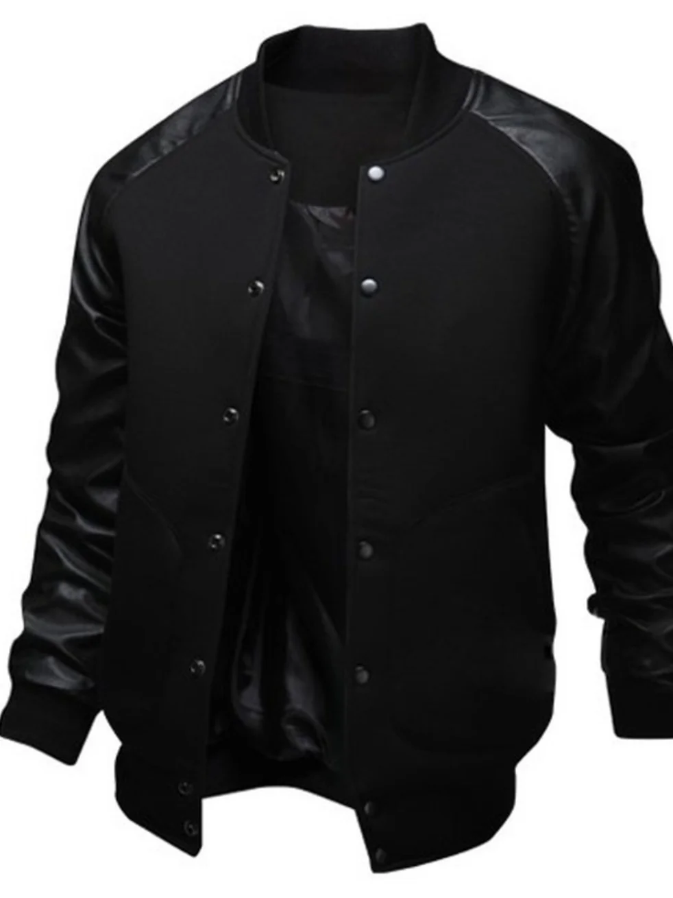 

Повседневное лоскутное цветное пальто со складками, свободное пальто с воротником-стойкой Jaet Faion Urban, всесезонная верхняя одежда Long Sve