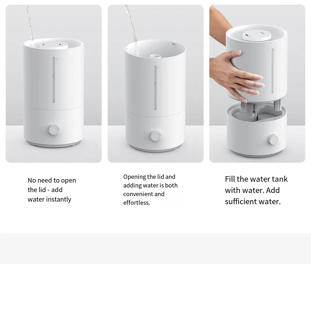 Xiaomi Mijia المرطب 2 300 مللي/ساعة الترطيب 4L سعة كبيرة صانع الضباب ناشر رائحة الرطوبة منخفضة الصوت الأجهزة المنزلية