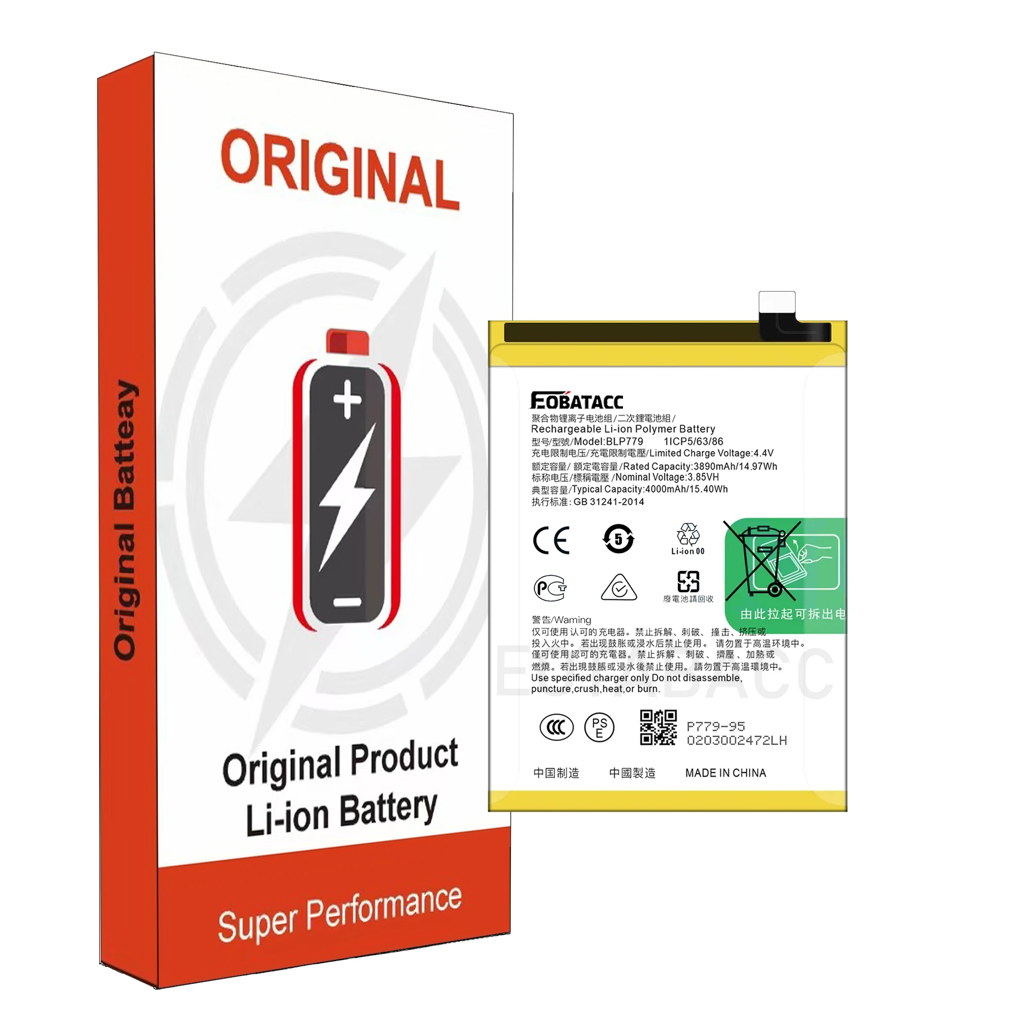 2026 Years BLP779 Battery For OPPO F17 Pro A92s / Reno 4 Lite / Reno4 Z / A93 2020 Capacity Mobile Phone Batteries Bateria image 5