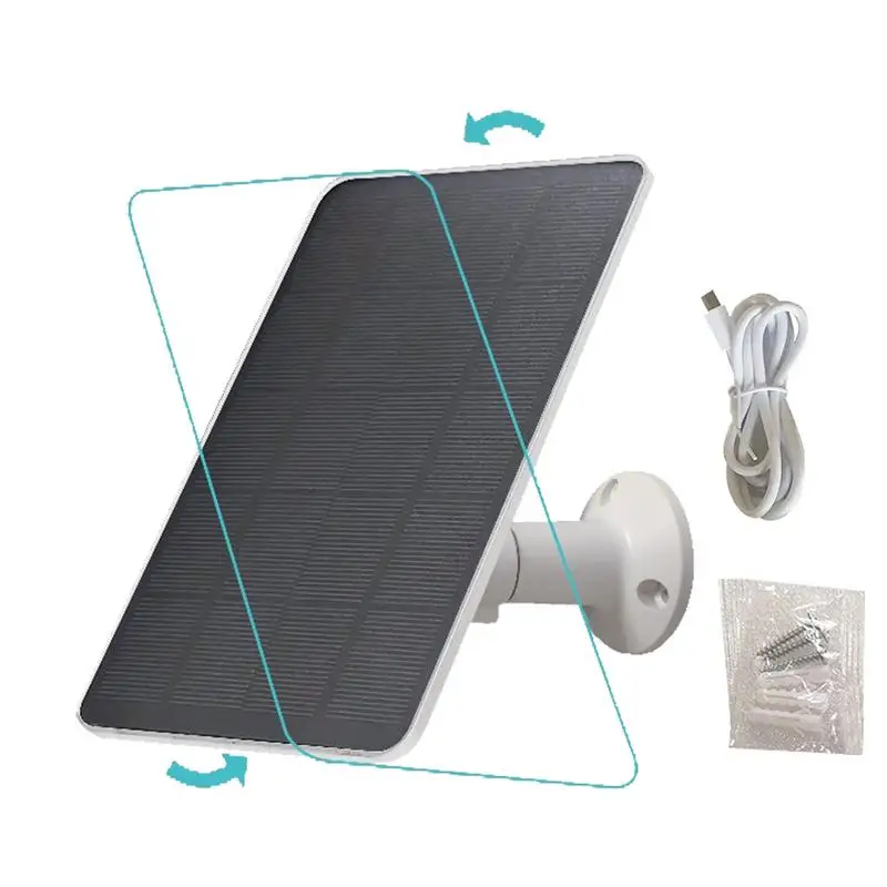 camera solar panel  3W 5V Waterproof Solar Powered Panels 1.2M Cable 360 Mounting Bracket Multipurpose Solar Panel USB