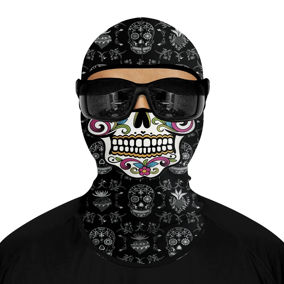 

Motorcycle Riding Skull Balaclava Camouflage Full Face Cap Outdoor Men Cycling Headgear Anti-UV Windproof Dustproof Keep Warm