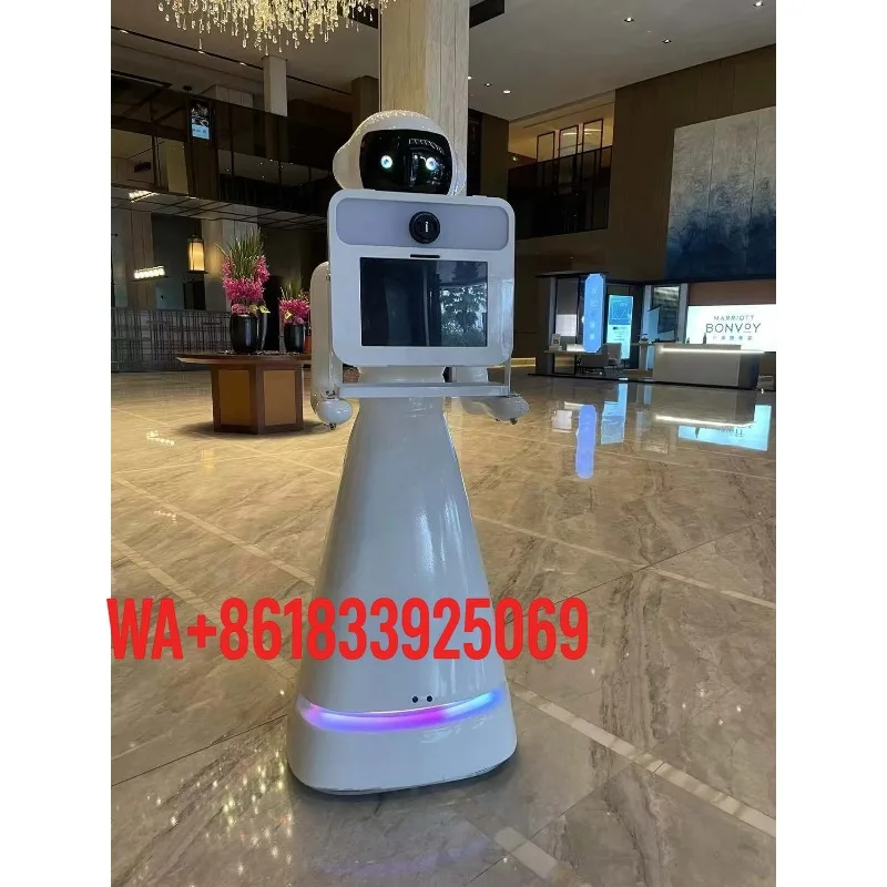 Automatic Rotating Robot 360 Photo Booth with Photo Printing All in One Machine IPad Compatible Customized