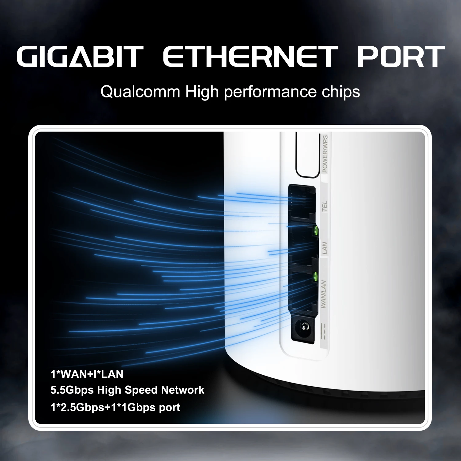 Hot Selling  SDX72 WiFi7 5G CPE BE7200 Dual Band IP Passthrough NFC Quick Connection 2.5Gbps VoIP Port Home 5G Router