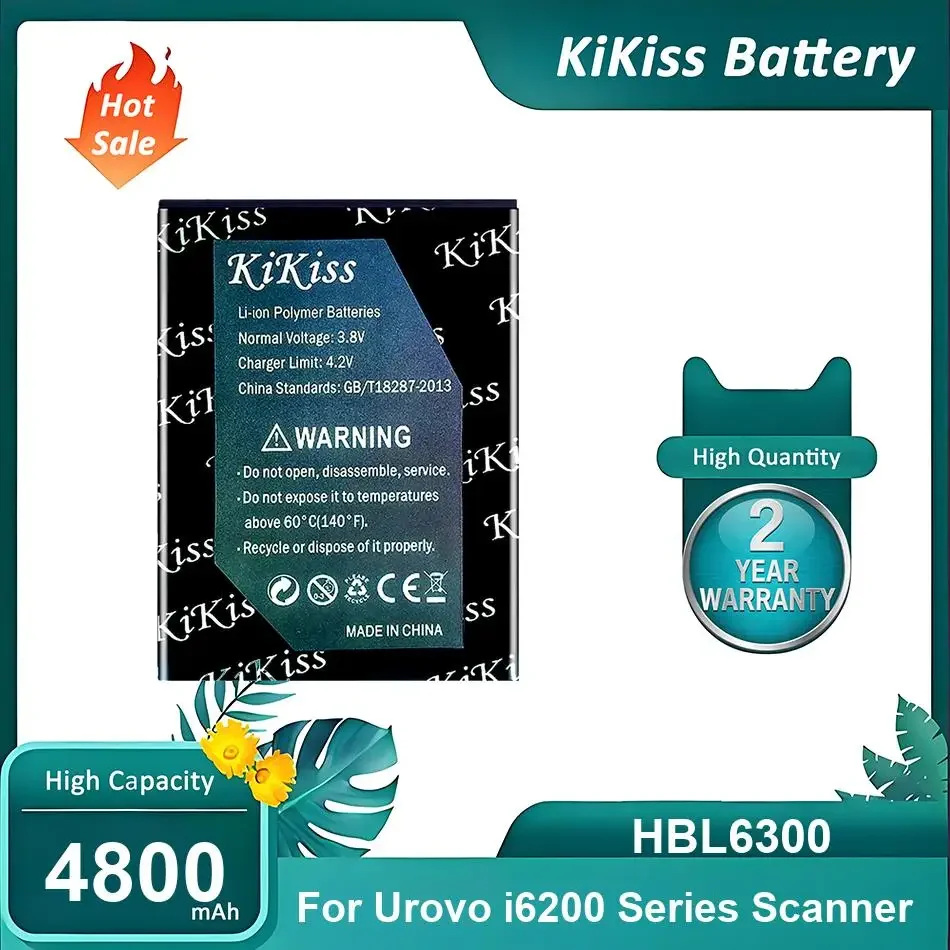 

Литий-ионный полимерный аккумулятор для Urovo i6200, HBL6300, 4800 мАч