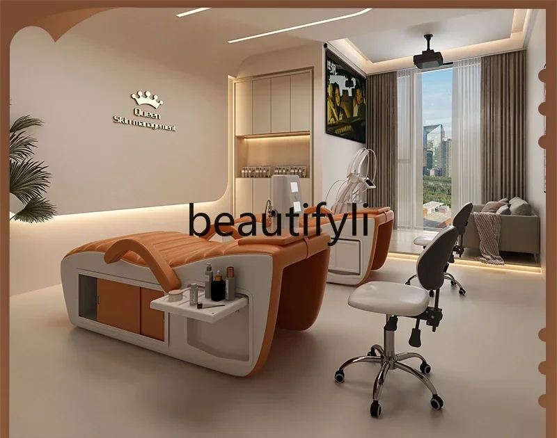 

Asmt51 Multifunctional face wash, beauty bed, special ear picking, solid wood massage for beauty salons, manicure and eyelashes