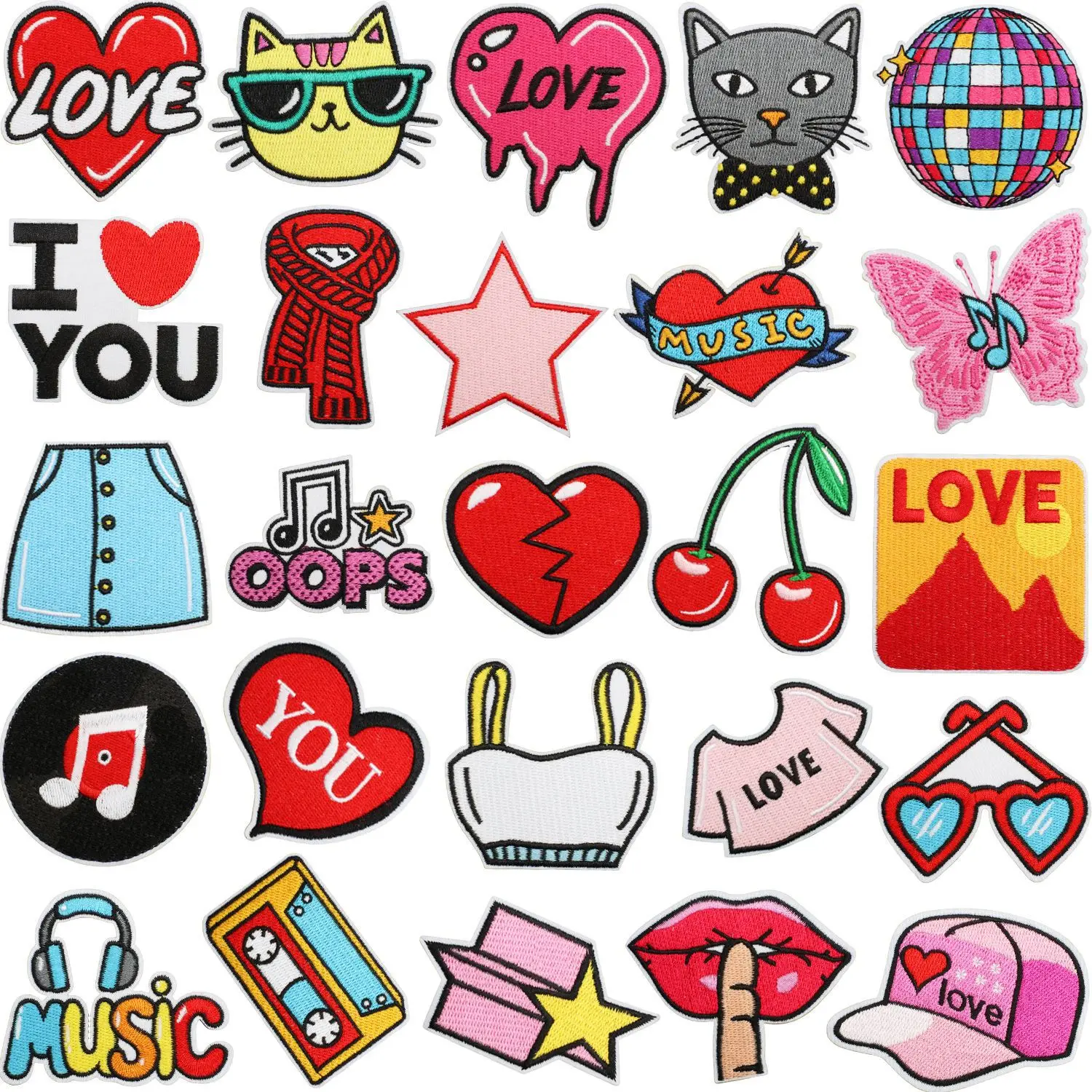 

Cartoon Commemorate Taylor Singer CD Iron-on Embroidered Badge Patch for DIY T-shirt Backpack Dress Clothing Appliques Stickers