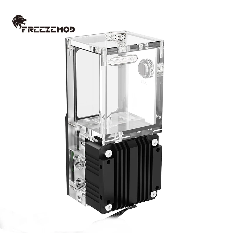 Freezemod PUB-M4FS Water Cooling Pump Combo for Custom Loop PC with LCD Display High Temp Stop Alarm Metal Reservoir
