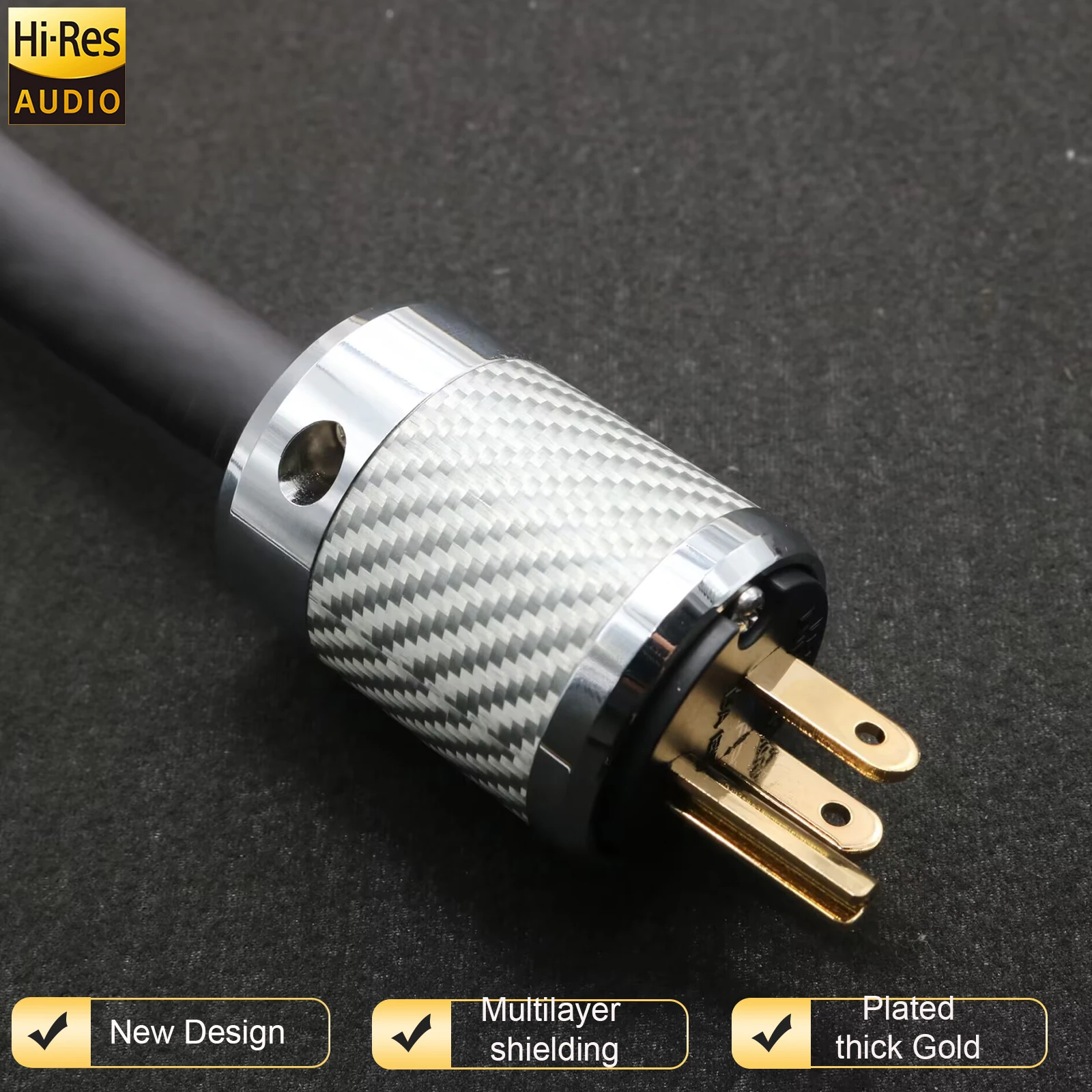 HiFi AC Power Cable XSSH DIY CD Amplifier 14mm 7 Core 15AWG 7N OCC Silver Plated Wire 2 pins 3 pins AU US EU IEC 20A Power Line