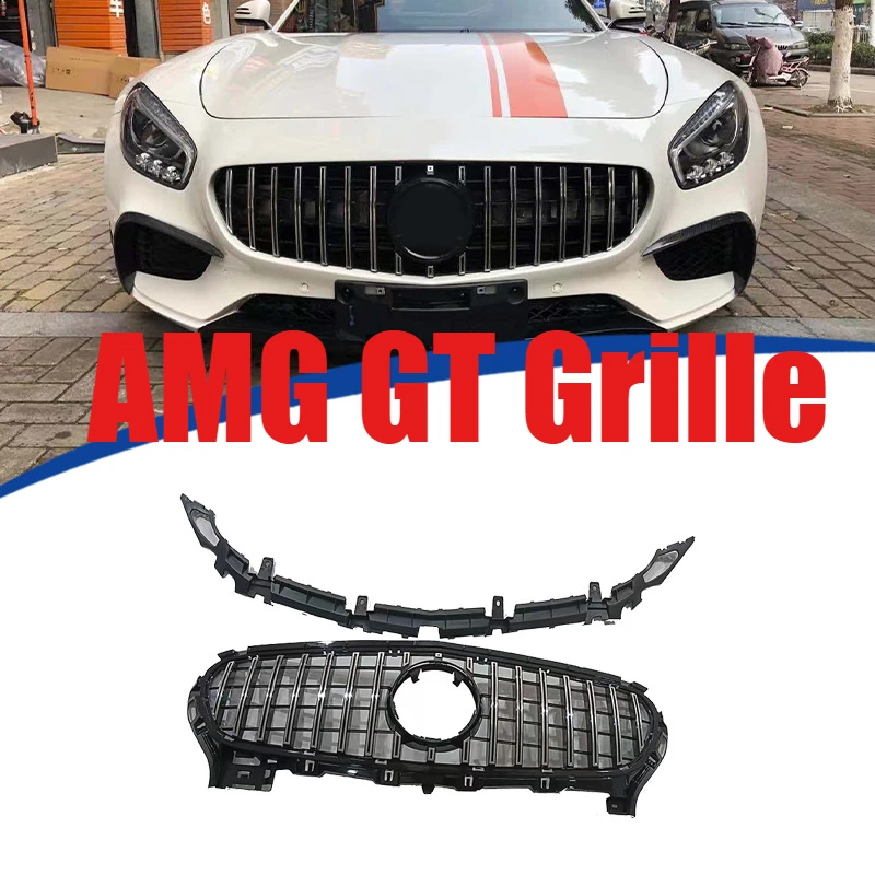 Applicable for 2015-2017 AMG GT C190 modified GT vertical terms, replacing  original  grille