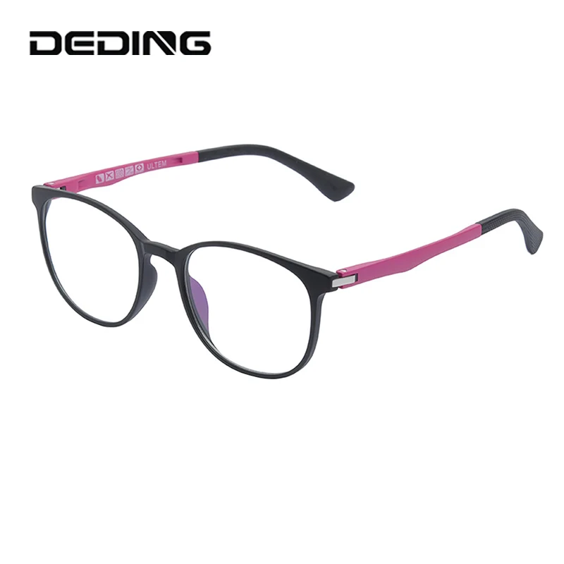 

ULTEM Glasses Frame Women Ultralight Round Glasses Prescription Optical Myopia Eyeglasses Frame Men Eyewear DD1518