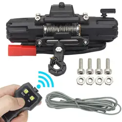 Metal Automatic Winch Wireless Remote Controller System for 1:10 RC Crawler Car Axial SCX10 90046 TRX4 trx6 Redcat