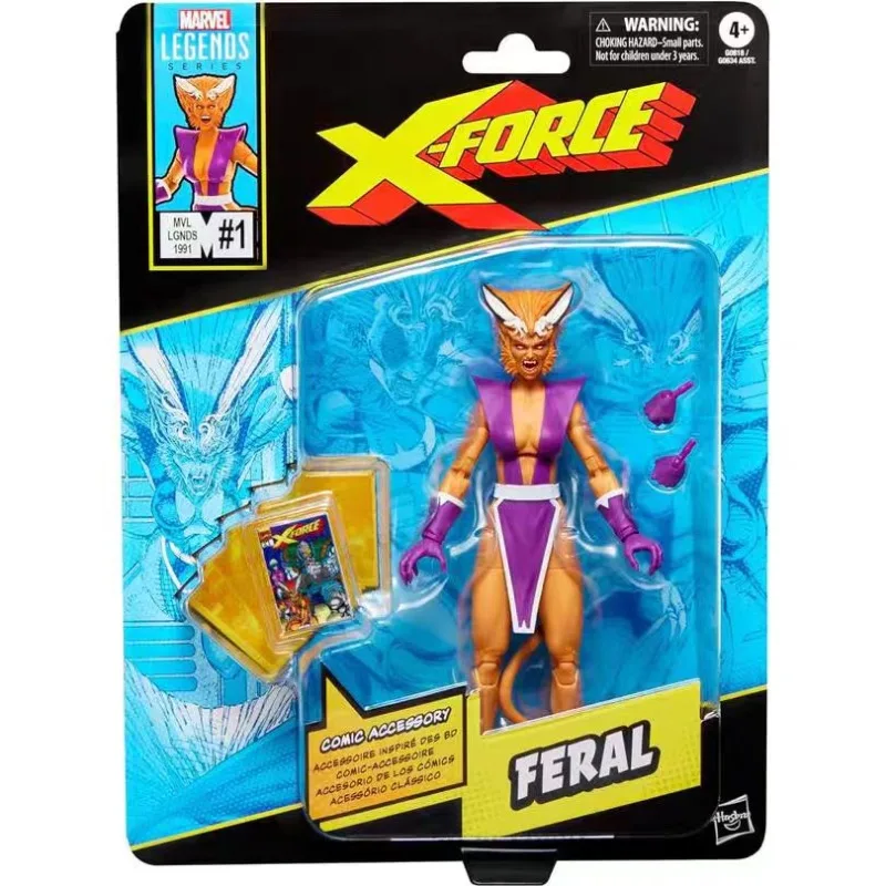 In Stock Hasbro Marvel Legends Series  X-Force Feral Models Anime Movie Toys Model Action Figure Gift Hobbies view 6