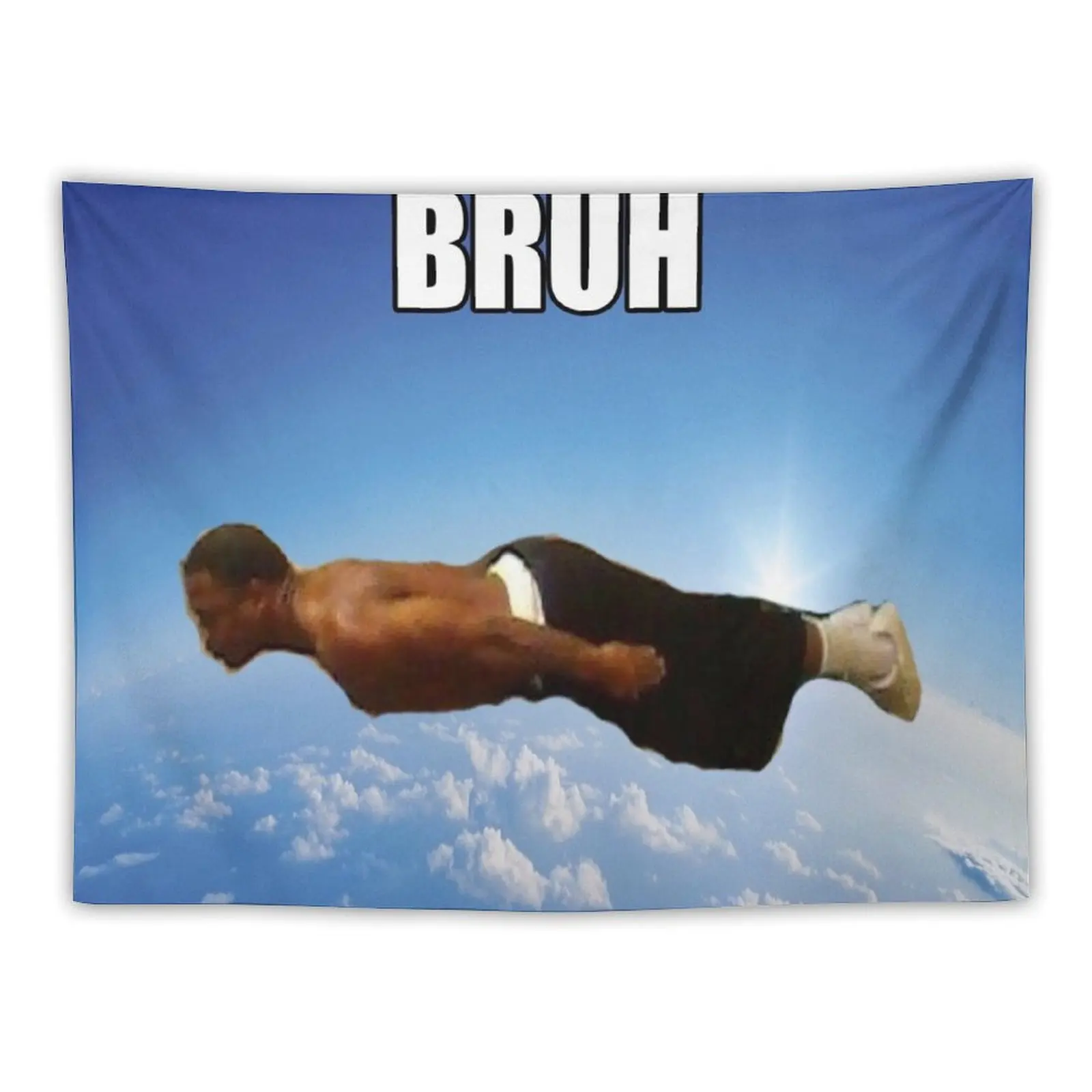 bruh flying midget Tapestry Cute Room Decor Wall Decoration Bedroom Organization And Decoration Tapestry