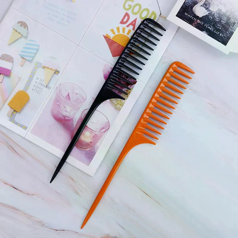 /ACR/Pc Tip Tail Comb Salon Hair Brush Hairdressing Tool Diy Hair Wide Teeth Combs 1