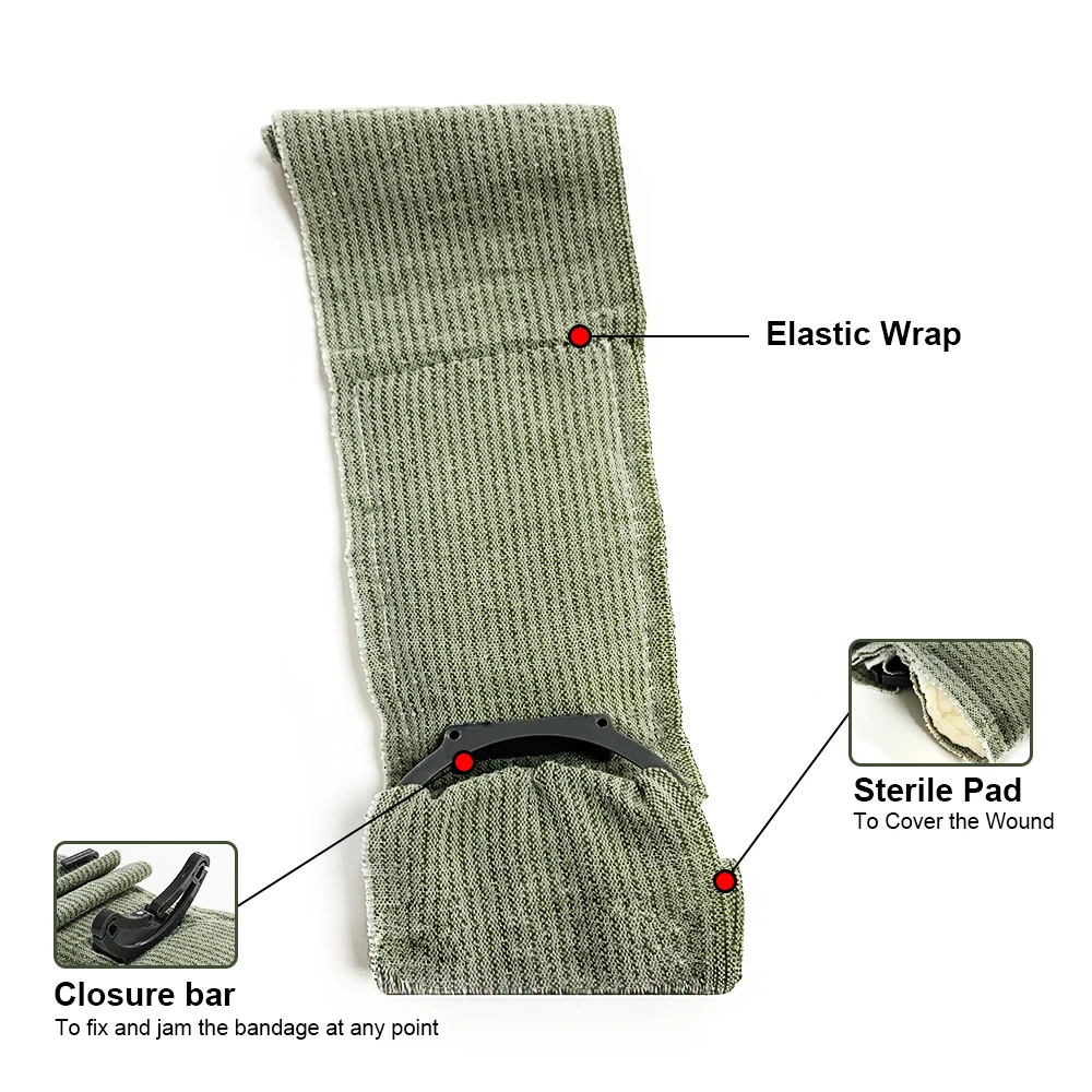 4in 6in Medical Israeli Bandage Wound Dressing Emergency Israel Bandage Combat Tactical First Aid IFAK Trauma