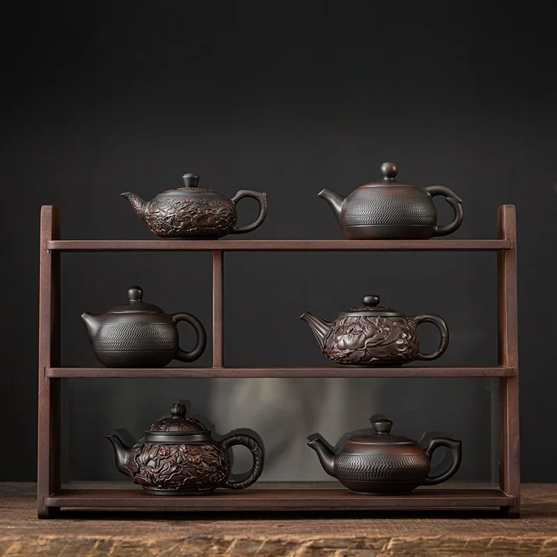 

Jianshui фиолетовый керамический чайник китайский горшок Xishi ручной работы нож для прыжков узор бытовой керамический фильтр заварной чайник