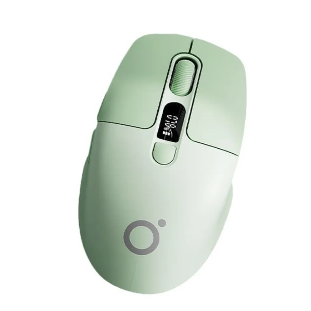 Screen Display Laptop Wireless Mouse Rechargeable Silent Wireless Bluetooth Mouse 2.4G High-Precision Ergonomic Mouse Office
