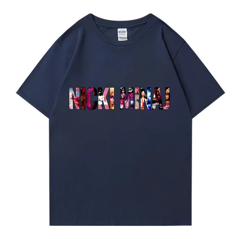 تي شيرت برسومات ألبوم نيكي ميناج للرجال والنساء ملابس كلاسيكية رائعة ملابس هيب هوب فضفاضة 100% قطن بأكمام قصيرة للجنسين تي شيرت