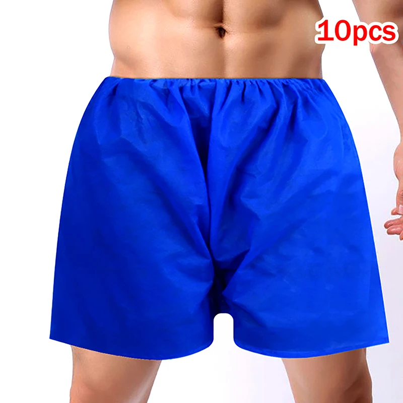 SUSU 10pcs Disposable Briefs Travel Mens Disposable Underwear Massage Short  Thickened Disposable Shorts for Foot Massage