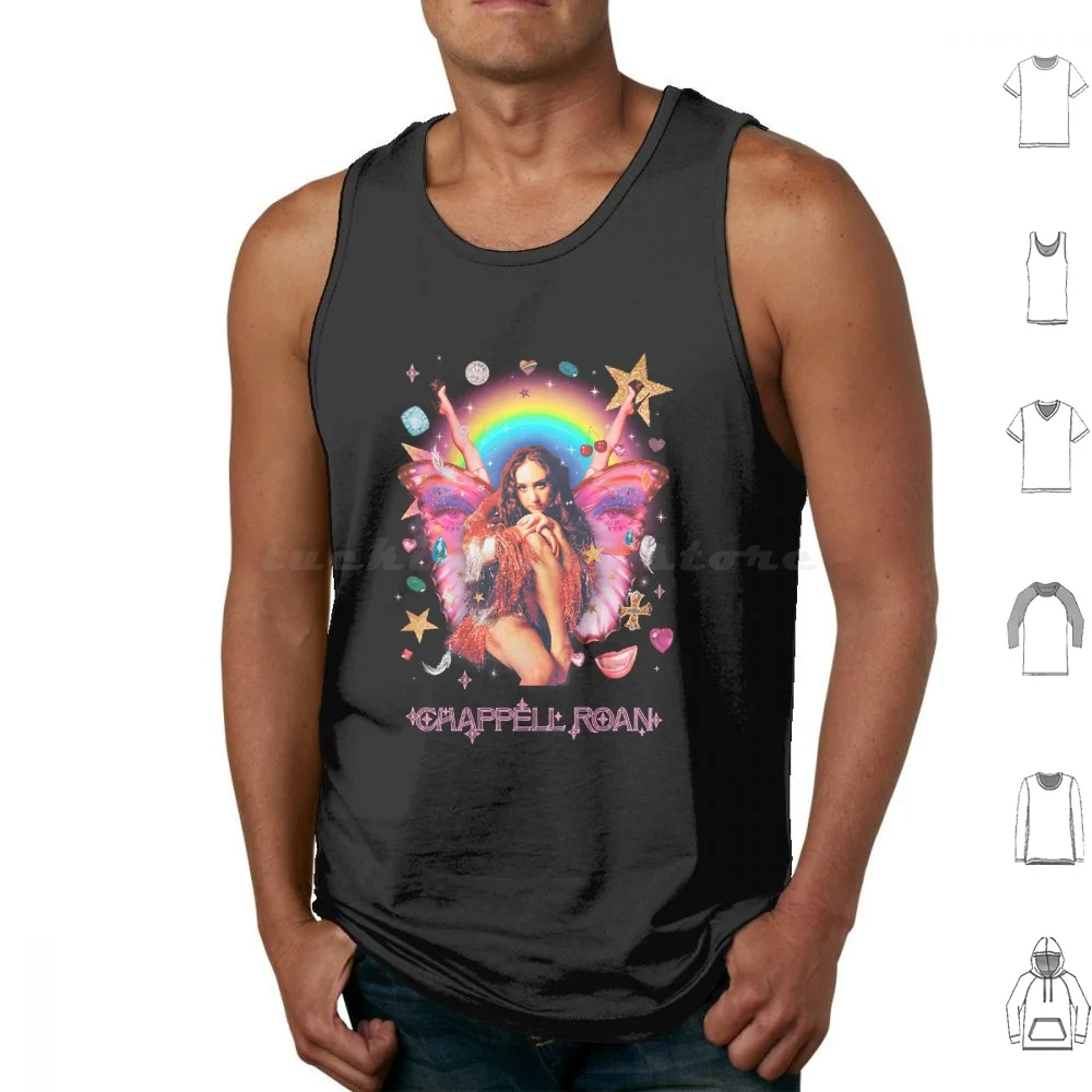 Rainbow Fairy Tank Tops Print Cotton Chappell Roan Band Chappell Roan Music Chappell Roan Tour Chappell Roan Hot To Go