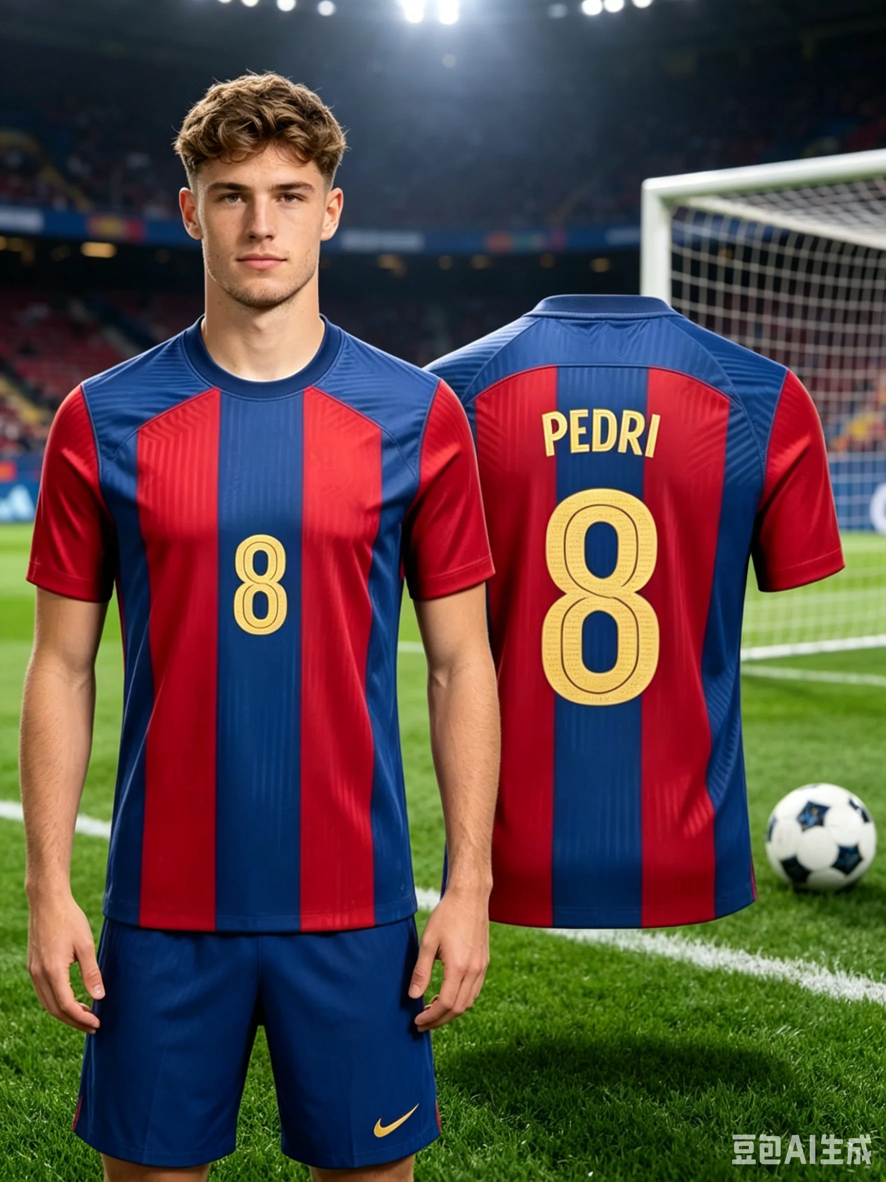Camiseta de Fútbol Pedri 8 del Barcelona para Hombre, Transpirable, de Secado Rápido, Uniforme de Entrenamiento Temporada 2026, Ropa Deportiva para Fanáticos