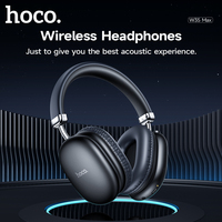 HOCO Upgraded W35 Max Bluetooth 5.3 Wireless Headphone 40mm Driver Over Ear Music Sports Earphones 800Mah With Mic HiFi Earbuds