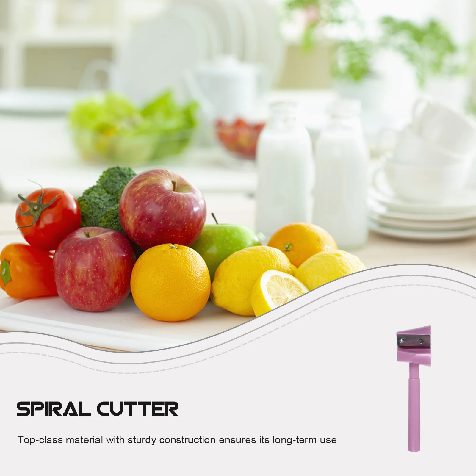 Spiral Vegetable Cutter Funnel Slicer for Carrot Cucumber Zucchini – Multifunctional Kitchen Gadget Tool