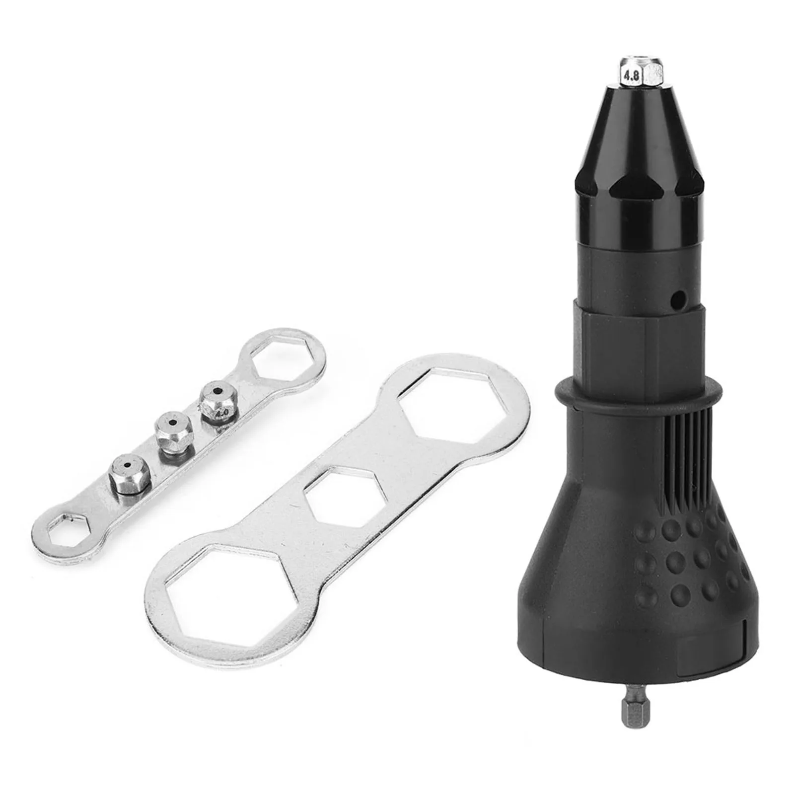 Electric Rivet Nut Gun Adapter Riveter Gun Adaptor Riveting Insert Nut Power Drill Tool Kit Riveting Drill Adaptor