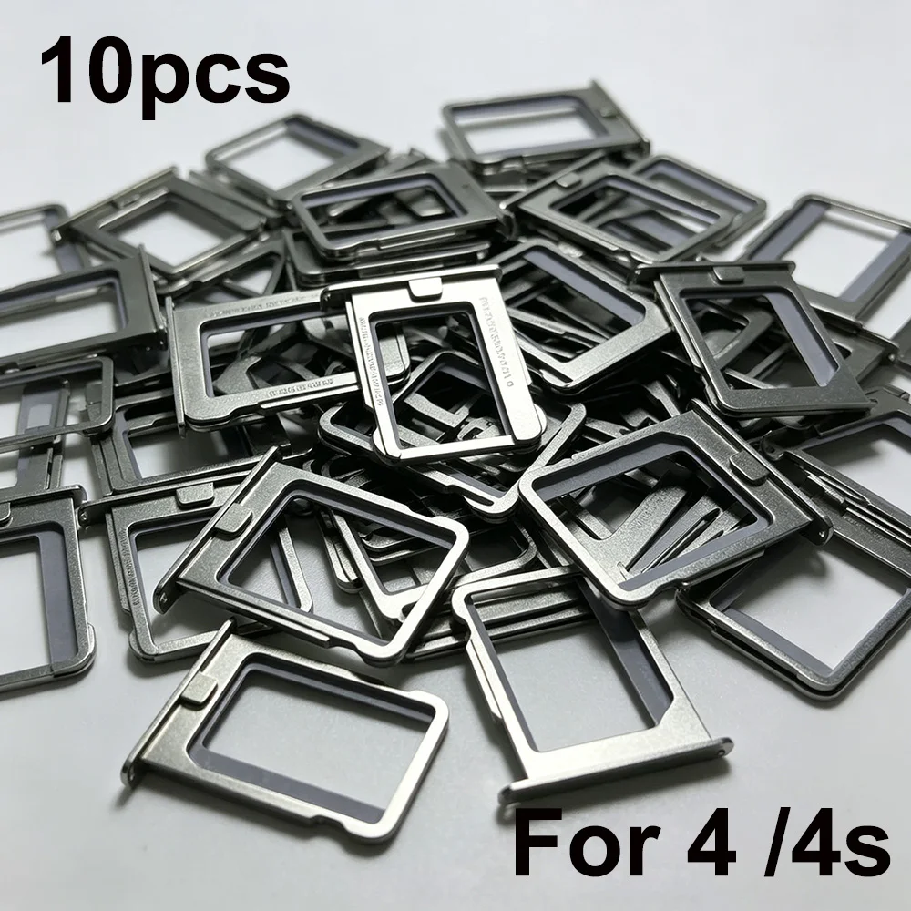 Оптовая партия из 10 шт. OEM-держателей для SIM-карт для iPhone 4/4S с разъемом Micro SIM и случайным IMEI, запасные части для замены