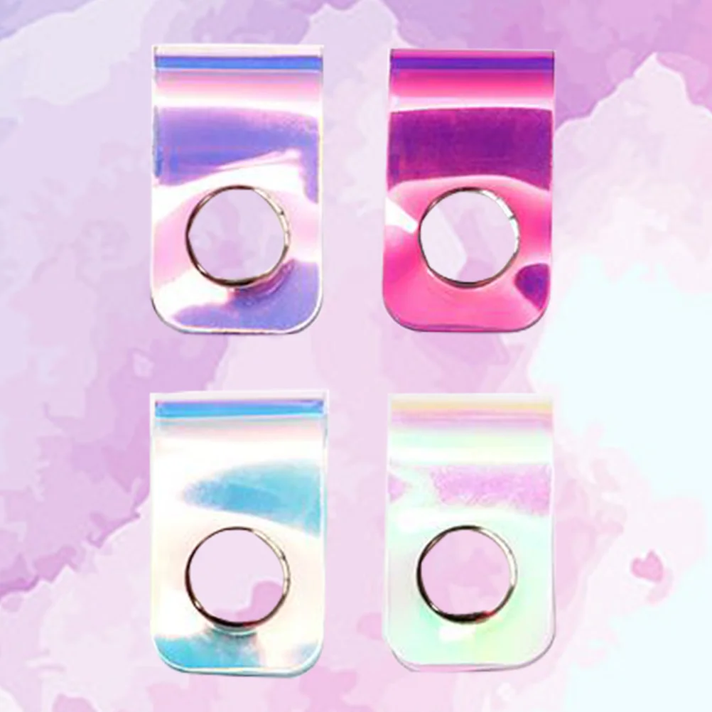 

4pcs Data Cable Organizer Snap Button Reusable Luster Colorful Cable Ties For Home Storage Clip Cord Winder Clamp