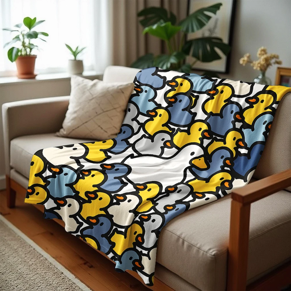 Multicolor Rubber Duck Crowd S - Christmas Throw Blanket recension och pris