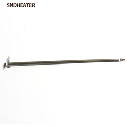 SNDHEATER 2 pz Riscaldatori Ad Aria Ad Alta Temperatura 110 V/220 V 400 W Forno Elettrico Tubo di Riscaldamento Verde 304SS 6.5mm * 378/388/398/405mm