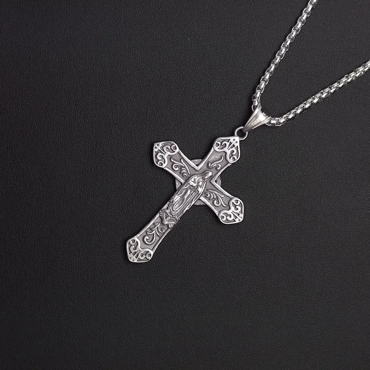 Y2K Punk Crystal Cross Pendant Necklace For Women Men Gothic Clavicle Chain Choker Necklaces Aesthetic Jewelry Bijoux Party Gift