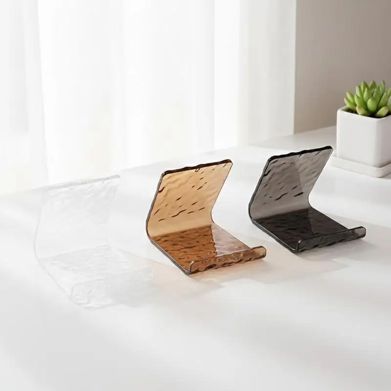 

Adjustable Glacial Phone/Tablet Stand – Sturdy Acrylic Lazy Holder with Non-Slip Base for Hands-Free Viewing Anywhere
