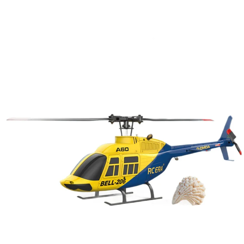 เฮลิคอปเตอร์บังคับวิทยุรุ่นใหม่ A60 4CH แบบไม่มีฟลายบาร์ พร้อมระบบกำหนดตำแหน่งด้วยออปติคอลโฟลว์ กลับฐานอัตโนมัติด้วยปุ่มเดียว พร้อมบิน (RTF)