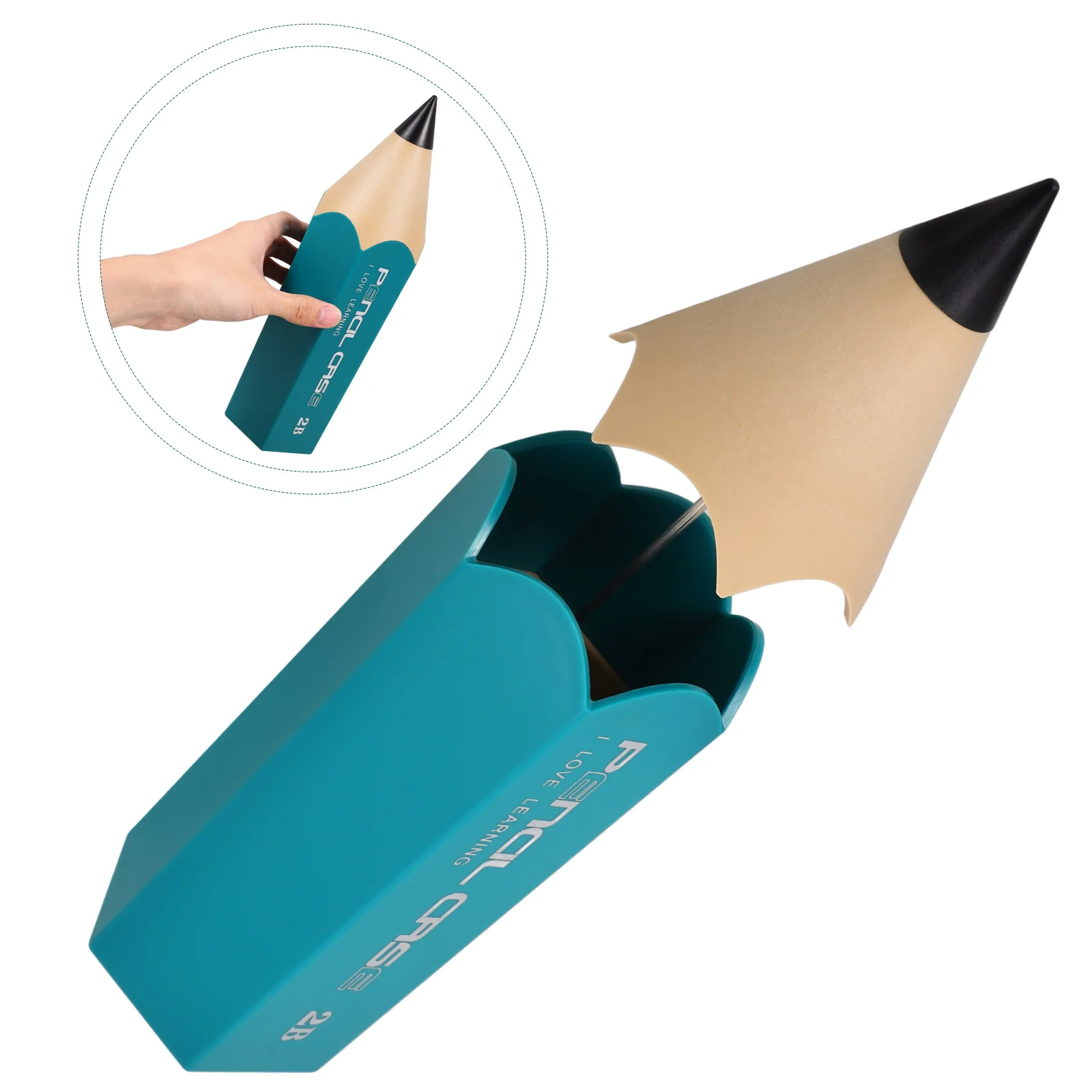 

Pencil Holder Desk ganizer Makeup Brush Container Aesthetic Office Supplies Pen Case Decor Protective Lid Stylish Modern