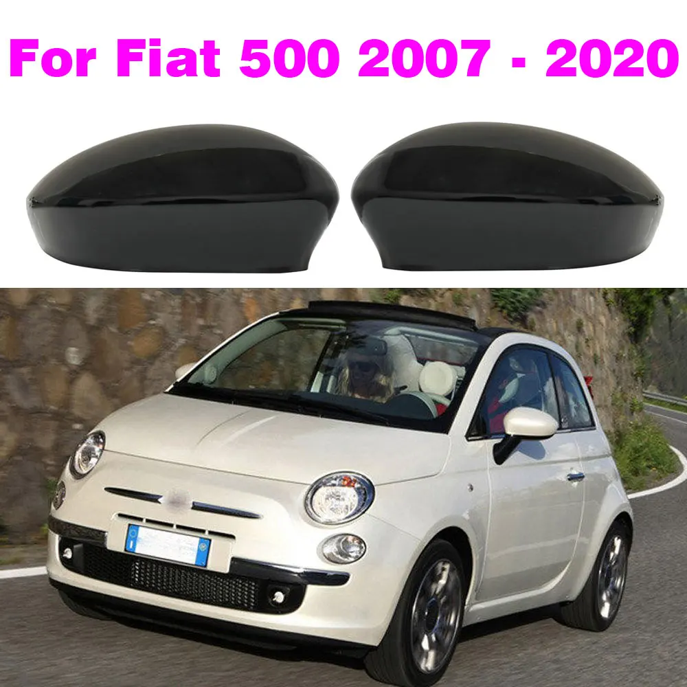 

1 пара, колпачки на боковые зеркала заднего вида для Fiat 500 2007 2008 2009 2010 2011 2012 2013 2014 2016-2017