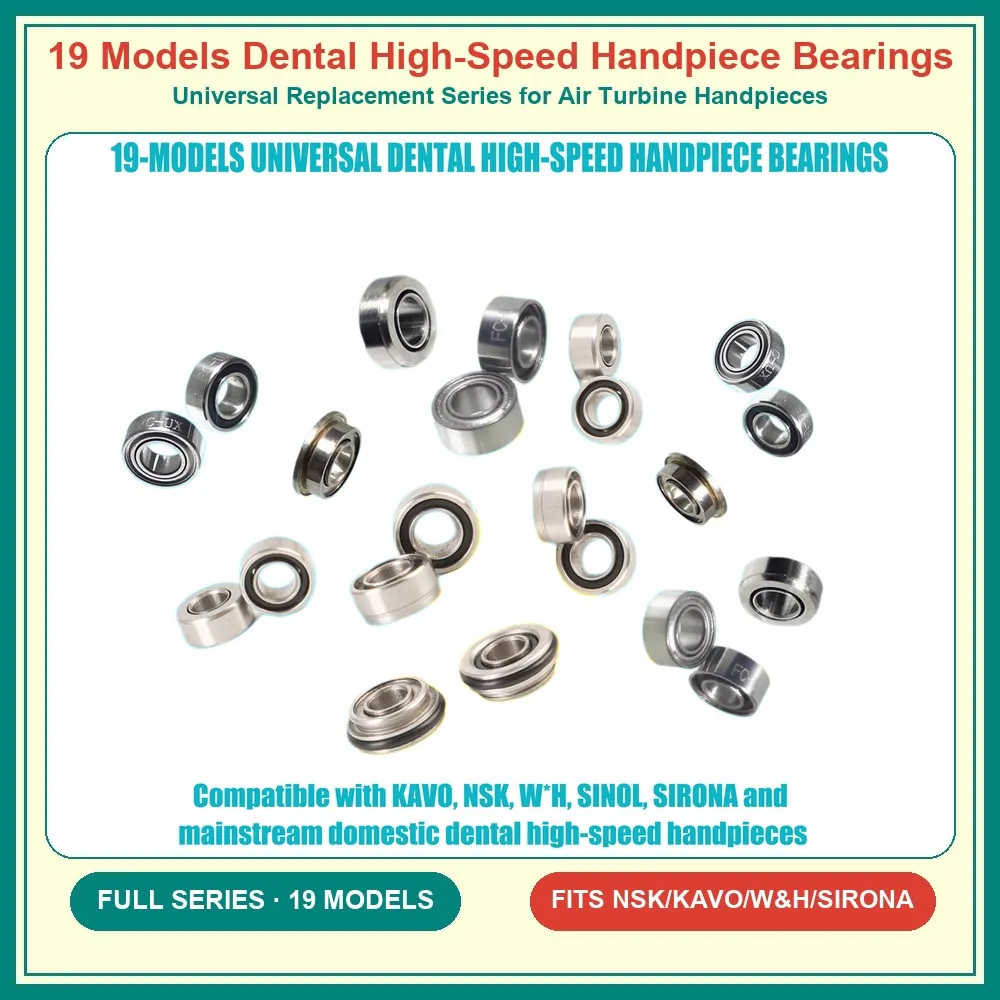 Dental High Speed Handpiece Bearing Turbine Handpiece Repair P4 Grade 400000RPM 440C Si3N4 Ceramic Ball Bearing for KAVO NSK W*H