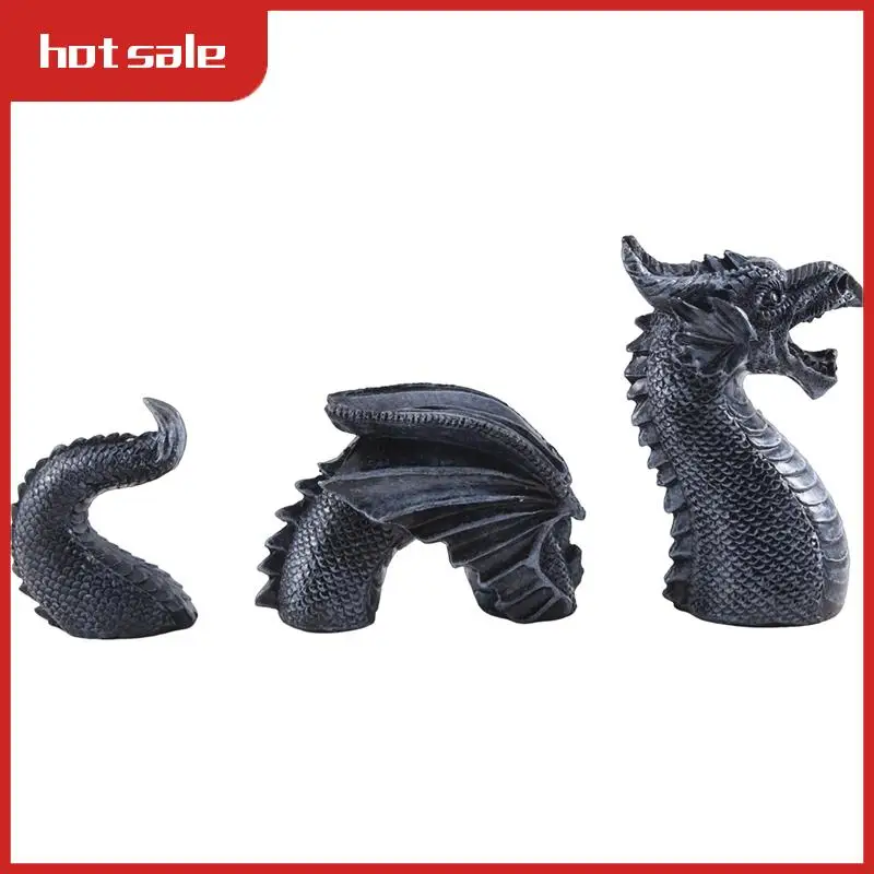 

The Gothic Dragon Garden Statues,Dragon Animal Figures,Ornaments For Patio,Office Decoration Easy To Use ,Black