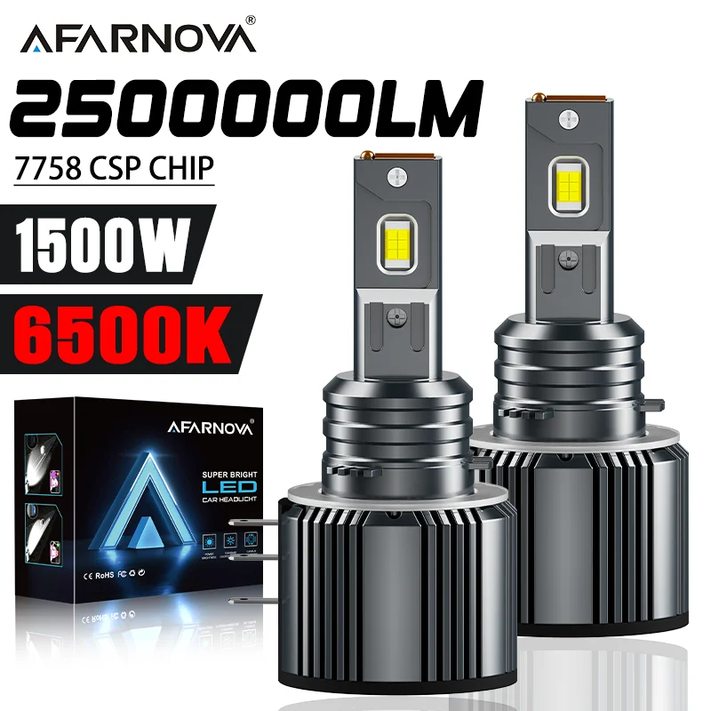 

1500 Вт H15 светодиодные фары CANBUS без ошибок для автомобиля 2500000LM супер яркие турбо-автолампы по индивидуальному заказу h15 светодиодные чипы лампы