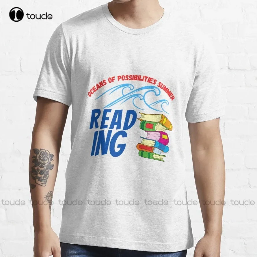 Oceans Of Possibilities Summer Reading Cool Trending T-Shirt Womens Crewneck Tshirt Fashion Creative Leisure Funny T Shirts Tee