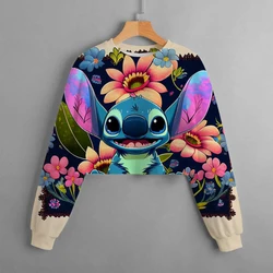 Disney Lilo&Stitch Sweatshirt Spring and Autumn Children's Lilo&Stitch Printed Sweatshirt Girls' Clothing Hot Selling Preschool