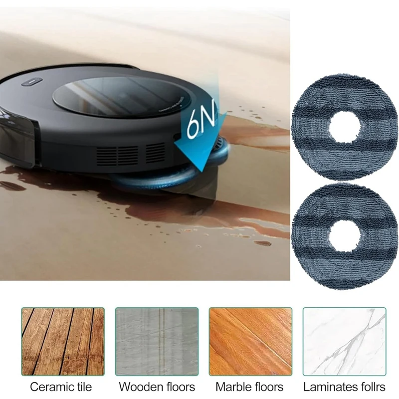 12 шт. мешок для пыли, накладка для швабры для Eufy Omni C20, робот-пылесос, запасные части, вакуумный мешок, накладка для швабры, аксессуары