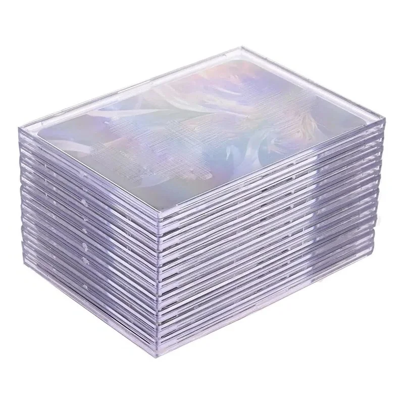 5Pcs/Pack Acrylic Trading Card Holder Transparent Collection Sleeves Frames for Basketball Sports Cards TCG Card Display