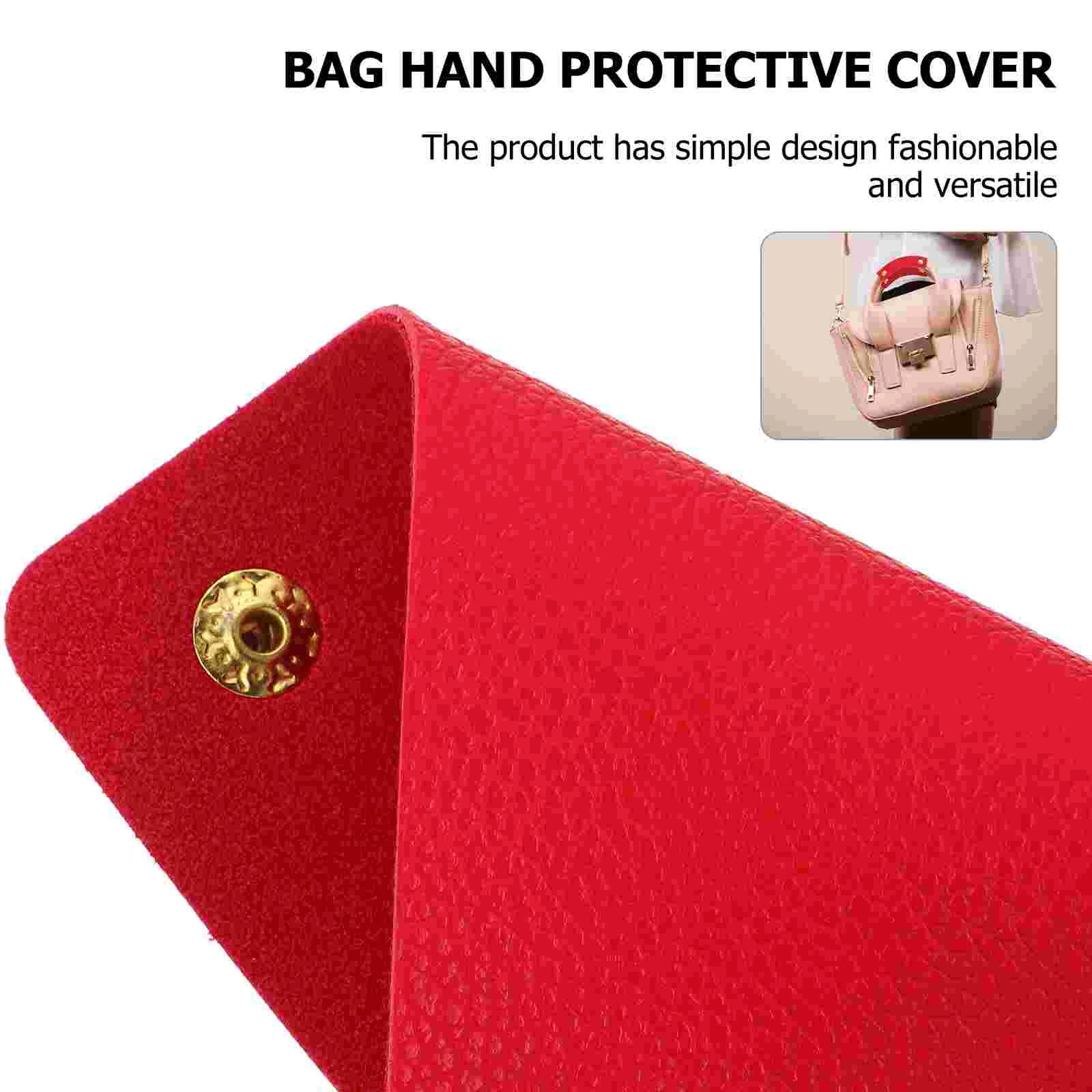 2 Pcs Anti-snap Gloves Shopping Handbag Protectors Suitcases Handle PU Covers Bags Grocery Protective Practical