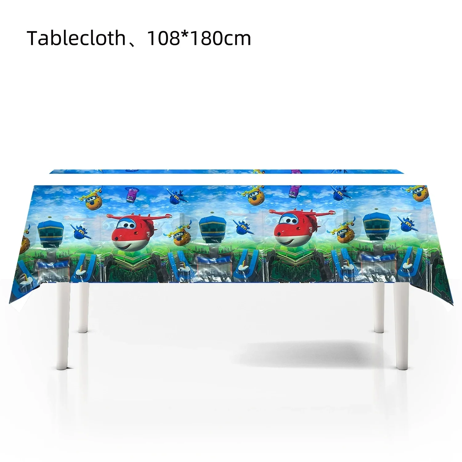 Super Wings Birthday Party Decoration Disposable Tableware Plate Cup Gift Bag Tablecloth Baby Shower Kids Party Favors Supplies - Image 2